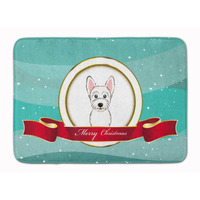 "Caroline's Treasures Westie Merry Christmas Floor Mat, 19"" x 27"", Multicolor"