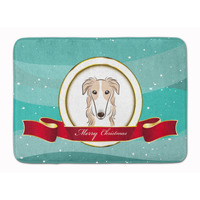 "Caroline's Treasures Borzoi Merry Christmas Floor Mat, 19"" x 27"", Multicolor"