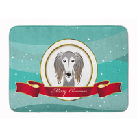 "Caroline's Treasures Saluki Merry Christmas Floor Mat, 19"" x 27"", Multicolor"