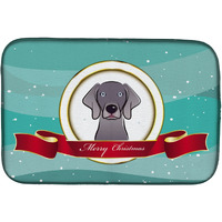 "Caroline's Treasures BB1541DDM Dish Drying Mat, 14"" x 21"", Merry Christmas"