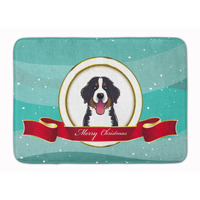 "Caroline's Treasures Bernese Mountain Dog Merry Christmas Floor Mat, 19"" x 27"", Multicolor"