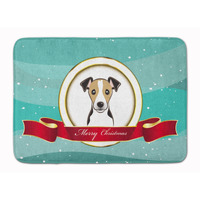 "Caroline's Treasures Jack Russell Terrier Merry Christmas Floor Mat, 19"" x 27"", Multicolor"