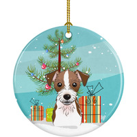 Caroline's Treasures Christmas Tree Jack Russell Terrier Ceramic Ornament