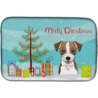 "Caroline's Treasures BB1574DDM Dish Drying Mat, 14"" x 21"", Christmas Tree"
