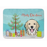 "Caroline's Treasures Christmas Tree and Golden Retriever Floor Mat, 19"" x 27"", Multicolor"