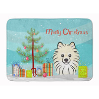 "Caroline's Treasures Christmas Tree and Pomeranian Floor Mat, 19"" x 27"", Multicolor"
