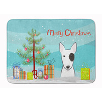 "Caroline's Treasures Christmas Tree and Bull Terrier Floor Mat, 19"" x 27"", Multicolor"