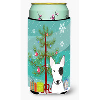 "Caroline's Treasures Christmas Tree and Bull Terrier Tall Boy Koozie Hugger, Multicolor"