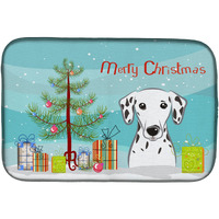 "Caroline's Treasures BB1582DDM Dish Drying Mat, 14"" x 21"", Christmas Tree"