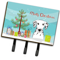 "Caroline's Treasures BB1582TH68 Christmas Tree and Dalmatian Leash or Key Holder, Large, Multicolor"
