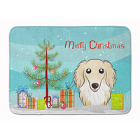 "Caroline's Treasures Christmas and Longhair Creme Dachshund Floor Mat, 19"" x 27"", Multicolor"