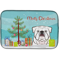 "Caroline's Treasures BB1592DDM Dish Drying Mat, 14"" x 21"", Christmas Tree"