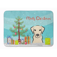 "Caroline's Treasures Christmas Tree and Yellow Labrador Floor Mat, 19"" x 27"", Multicolor"