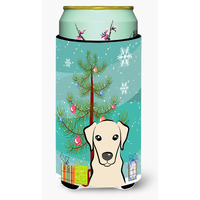 "Caroline's Treasures Christmas Tree and Yellow Labrador Tall Boy Koozie Hugger, Multicolor"