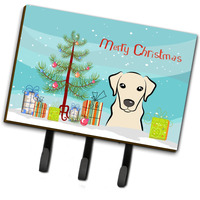 "Caroline's Treasures BB1594TH68 Christmas Tree and Yellow Labrador Leash or Key Holder, Large, Multicolor"