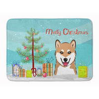 "Caroline's Treasures Christmas Tree and Shiba Inu Floor Mat, 19"" x 27"", Multicolor"