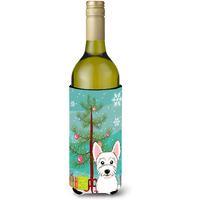 "Caroline's Treasures Christmas Tree and Westie Wine Bottle Koozie Hugger, 750 ml, Multicolor"