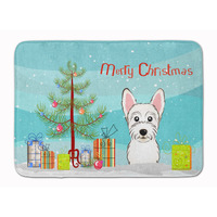 "Caroline's Treasures Christmas Tree and Westie Floor Mat, 19"" x 27"", Multicolor"