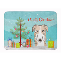 "Caroline's Treasures Christmas Tree and Borzoi Floor Mat, 19"" x 27"", Multicolor"