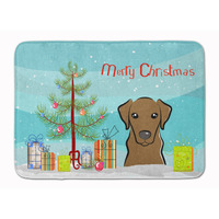 "Caroline's Treasures Christmas Tree and Chocolate Labrador Floor Mat, 19"" x 27"", Multicolor"
