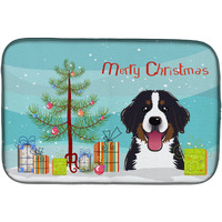 "Caroline's Treasures BB1609DDM Dish Drying Mat, 14"" x 21"", Christmas Tree"