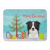 "Caroline's Treasures Christmas Tree and Border Collie Floor Mat, 19"" x 27"", Multicolor"