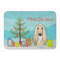 "Caroline's Treasures Christmas Tree and Afghan Hound Floor Mat, 19"" x 27"", Multicolor"
