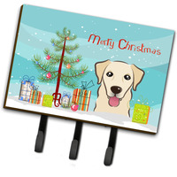 "Caroline's Treasures BB1624TH68 Christmas Tree and Golden Retriever Leash or Key Holder, Large, Multicolor"