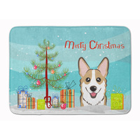 "Caroline's Treasures Christmas Tree and Sable Corgi Floor Mat, 19"" x 27"", Multicolor"