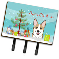 "Caroline's Treasures BB1625TH68 Christmas Tree and Sable Corgi Leash or Key Holder, Large, Multicolor"
