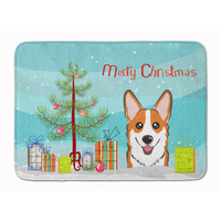 "Caroline's Treasures Christmas Tree and Red Corgi Floor Mat, 19"" x 27"", Multicolor"