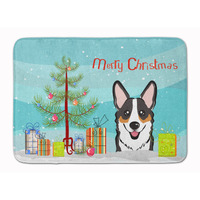 "Caroline's Treasures Christmas Tree and Tricolor Corgi Floor Mat, 19"" x 27"", Multicolor"