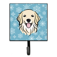 "Caroline's Treasures BB1639SH4 Snowflake Golden Retriever Leash or Key Holder, Small, Multicolor"