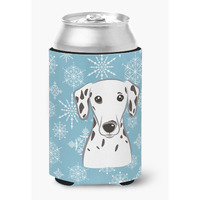 "Caroline's Treasures Snowflake Dalmatian Can/Bottle Hugger, Multicolor"