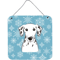 "Caroline's Treasures Snowflake Dalmatian Wall or Door Hanging Prints BB1644DS66, 6HX6W, Multicolor"
