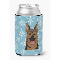 "Caroline's Treasures Snowflake German Shepherd Can/Bottle Hugger, Multicolor"