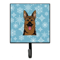 "Caroline's Treasures BB1645SH4 Snowflake German Shepherd Leash or Key Holder, Small, Multicolor"
