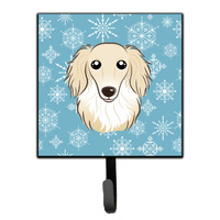 "Caroline's Treasures BB1646SH4 Snowflake Longhair Creme Dachshund Leash or Key Holder, Small, Multicolor"