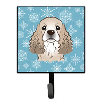 "Caroline's Treasures BB1650SH4 Snowflake Cocker Spaniel Leash or Key Holder, Small, Multicolor"