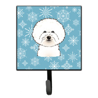 "Caroline's Treasures BB1651SH4 Snowflake Bichon Frise Leash or Key Holder, Small, Multicolor"