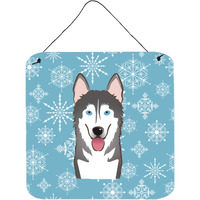 "Caroline's Treasures Snowflake Alaskan Malamute Wall or Door Hanging Prints BB1652DS66, 6HX6W, Multicolor"