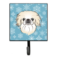 "Caroline's Treasures BB1655SH4 Snowflake Pekingese Leash or Key Holder, Small, Multicolor"
