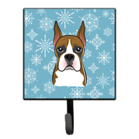"Caroline's Treasures BB1657SH4 Snowflake Boxer Leash or Key Holder, Small, Multicolor"