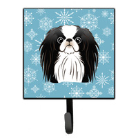 "Caroline's Treasures BB1664SH4 Snowflake Japanese Chin Leash or Key Holder, Small, Multicolor"