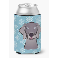 "Caroline's Treasures Snowflake Weimaraner Can/Bottle Hugger, Multicolor"