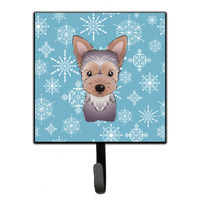 "Caroline's Treasures BB1666SH4 Snowflake Yorkie Puppy Leash or Key Holder, Small, Multicolor"