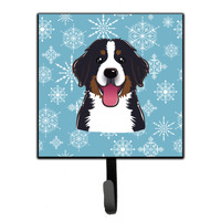 "Caroline's Treasures BB1671SH4 Snowflake Bernese Mountain Dog Leash or Key Holder, Small, Multicolor"