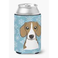 "Caroline's Treasures Snowflake Beagle Can/Bottle Hugger, Multicolor"