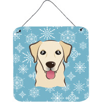 "Caroline's Treasures Snowflake Golden Retriever Wall or Door Hanging Prints BB1686DS66, 6HX6W, Multicolor"