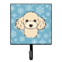 "Caroline's Treasures BB1692SH4 Snowflake Buff Poodle Leash or Key Holder, Small, Multicolor"